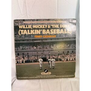VTG Terry Cashman Talkin Baseball Willie Mickey The Duke Collector 12" Vinyl
